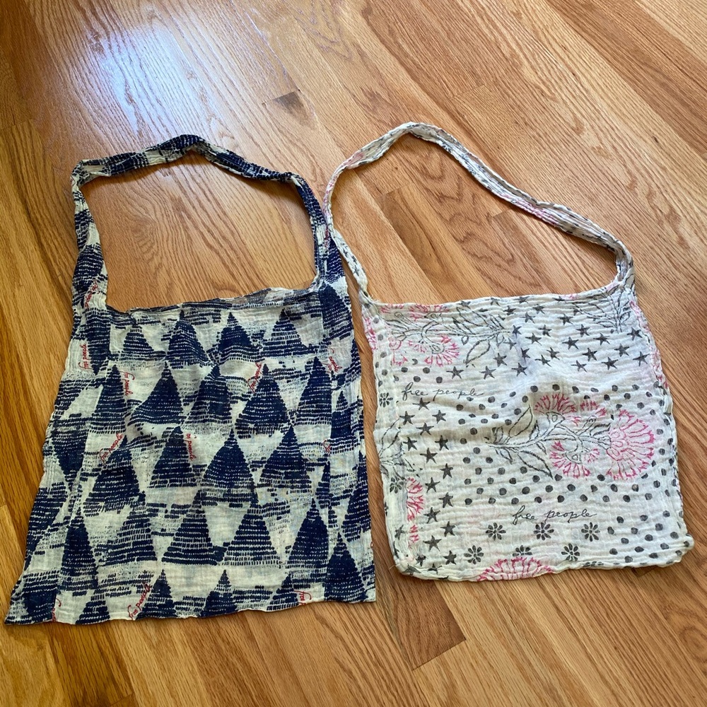 ‼️SOLD‼️2 Free People Reusable Tote Bags